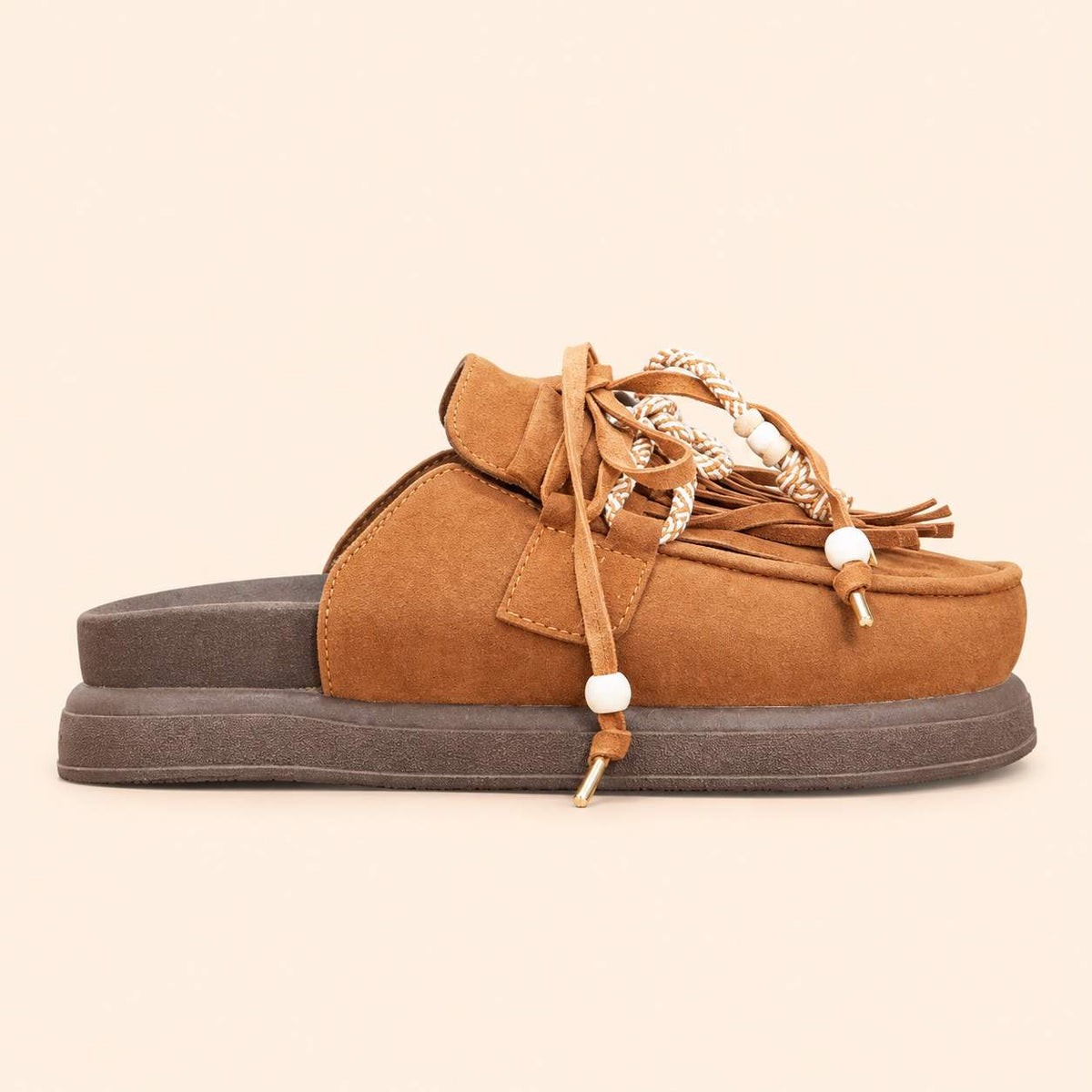Sienna Miel, suecos de plataforma — vista lateral