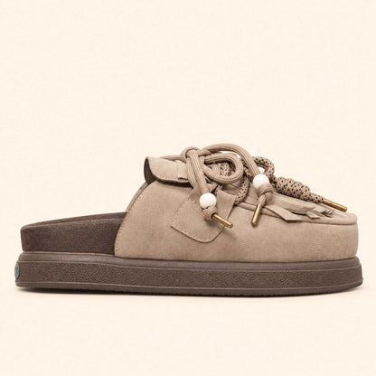 Sienna Camel, suecos de plataforma — vista lateral